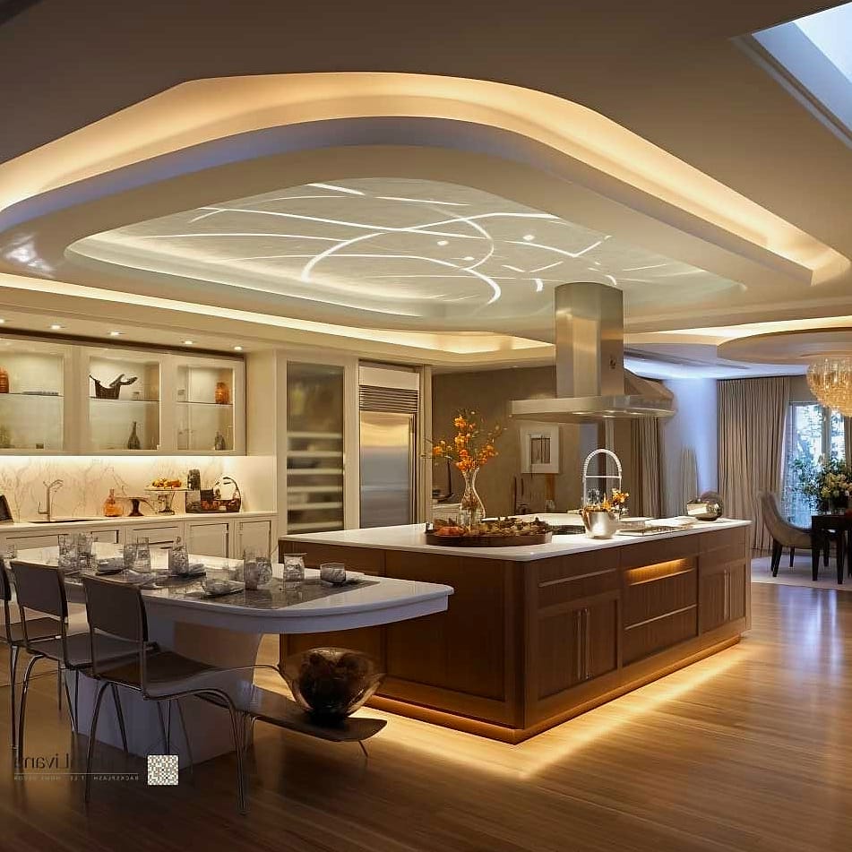 Floor-to-Ceiling Wood Cabinetry