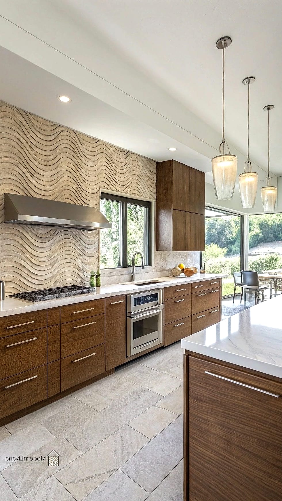 Fluted Ceramic Tile