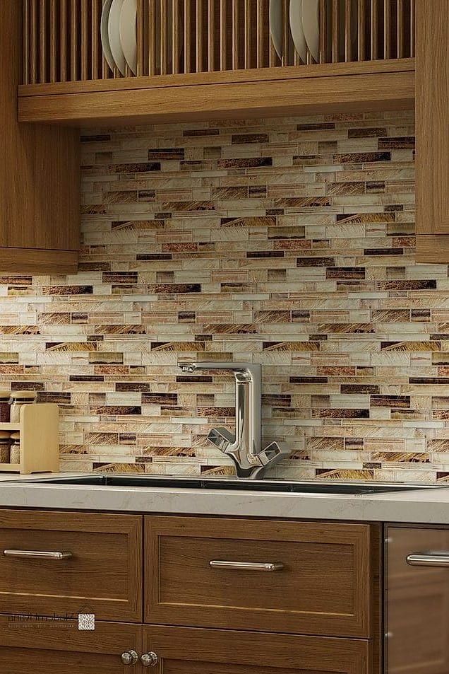 Fluted Tile Backsplash