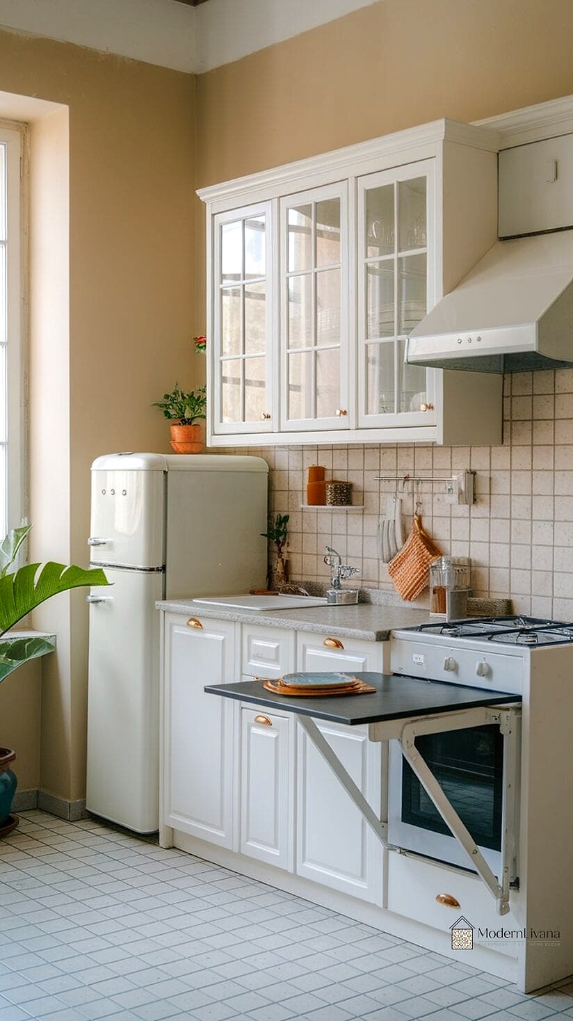 23 Very Small Kitchen Ideas to Show Your Contractor 21 Foldaway or Café-Style Table
