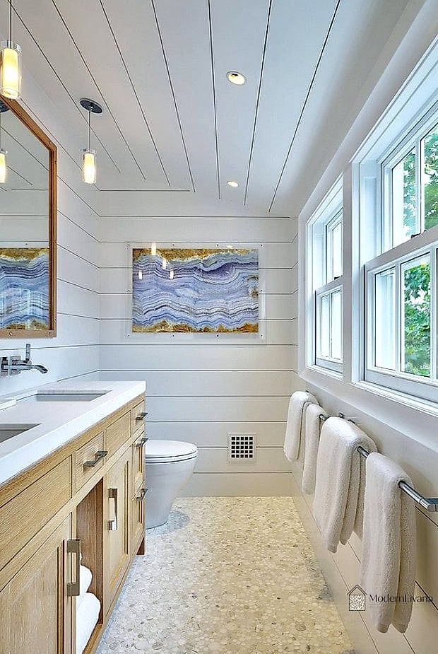 Full Ceiling-to-Floor Shiplap