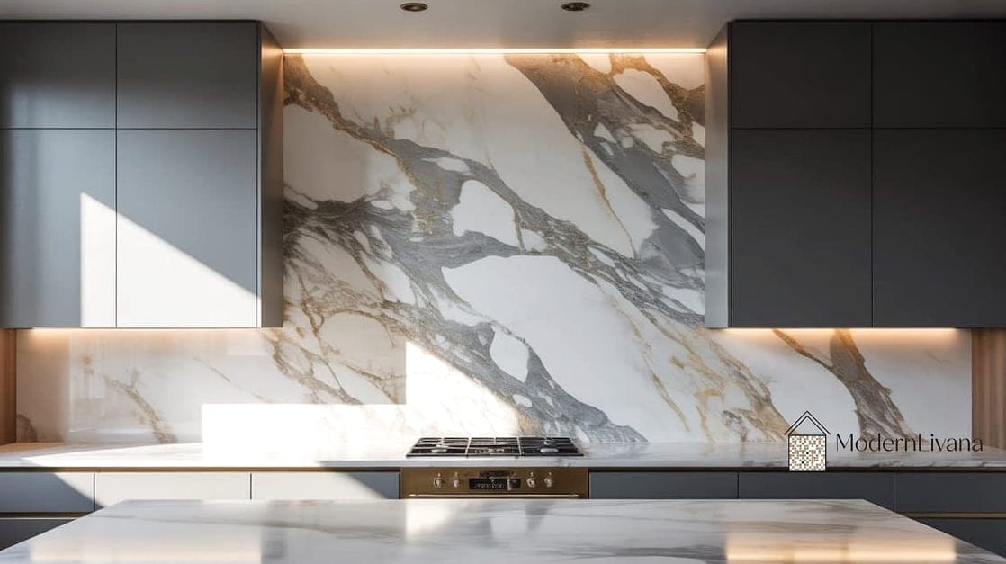Full-Height Backsplash Behind the Range