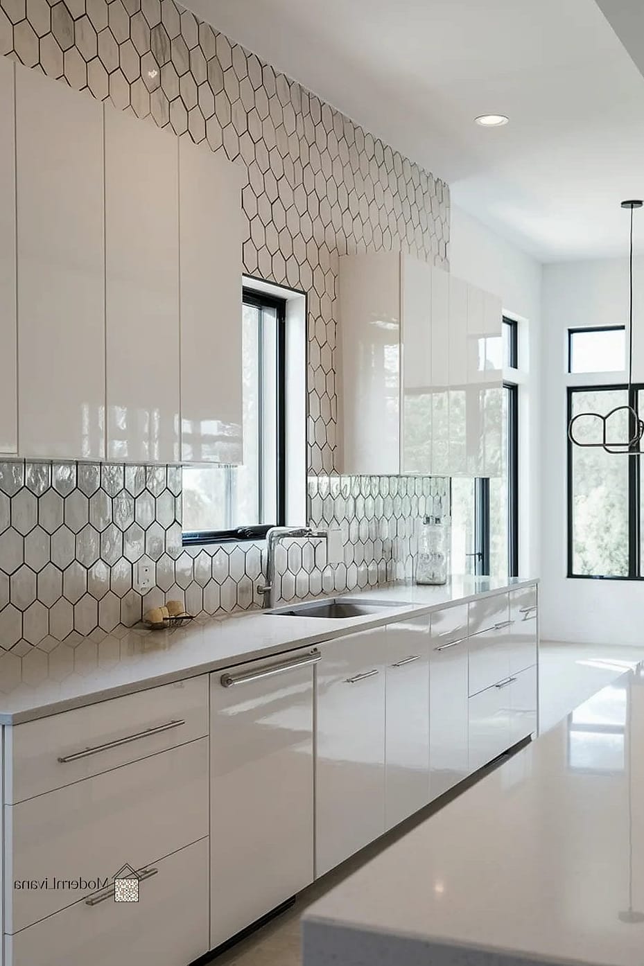 Geometric Hexagon Tile
