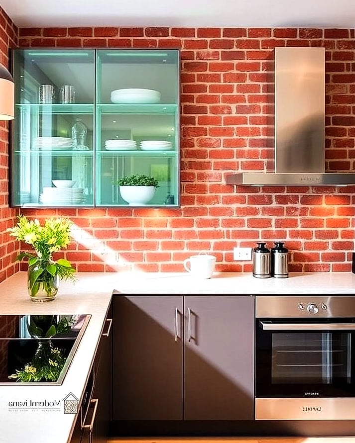 Glass Bricks as an Accent Wall