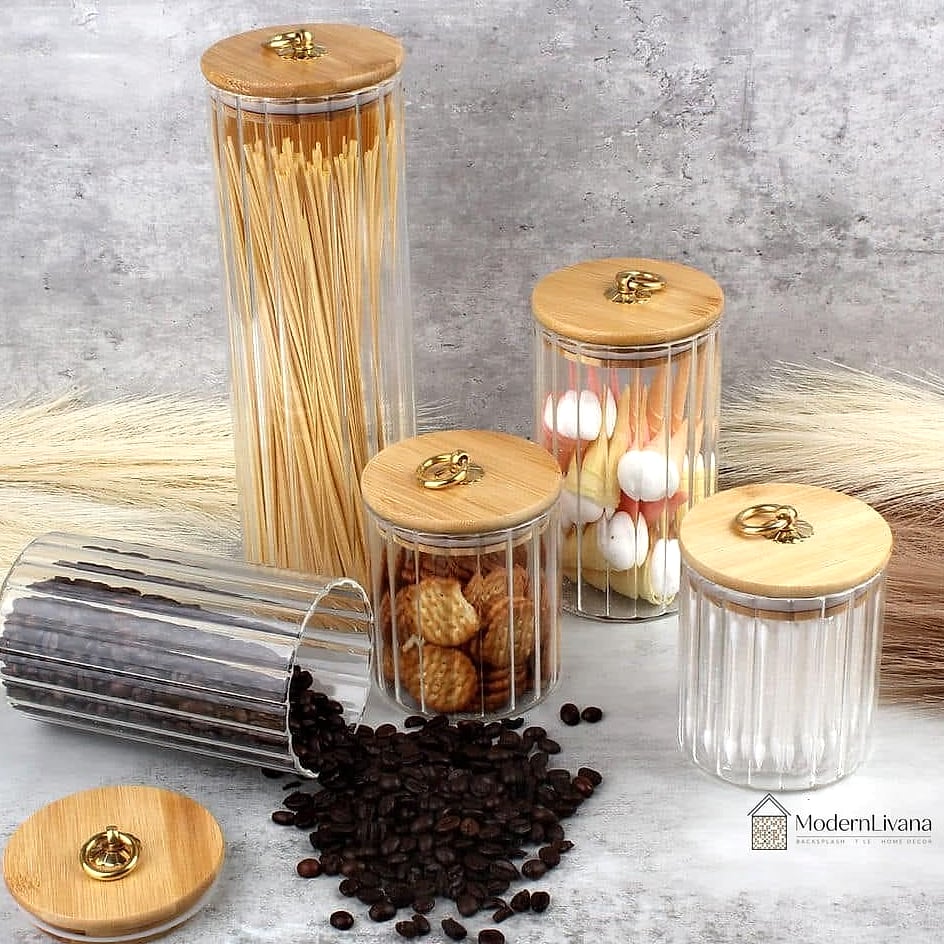Glass Canister Bean Storage