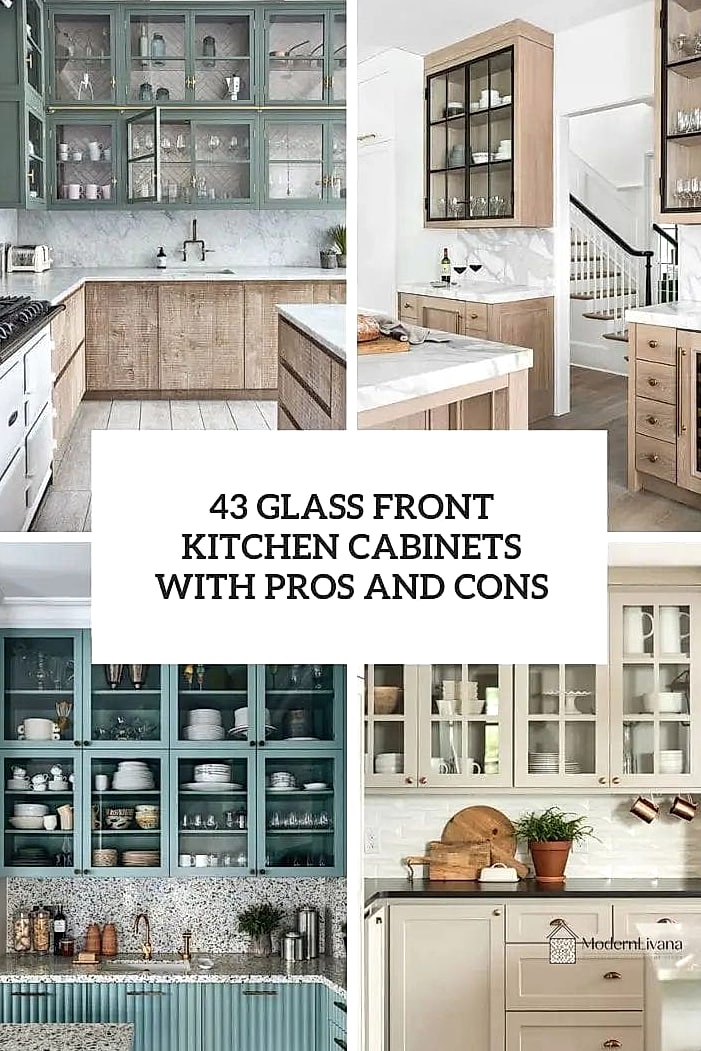 22 Kitchen Cabinet Ideas That Will Transform Your Space 6 Glass Front Cabinet Doors