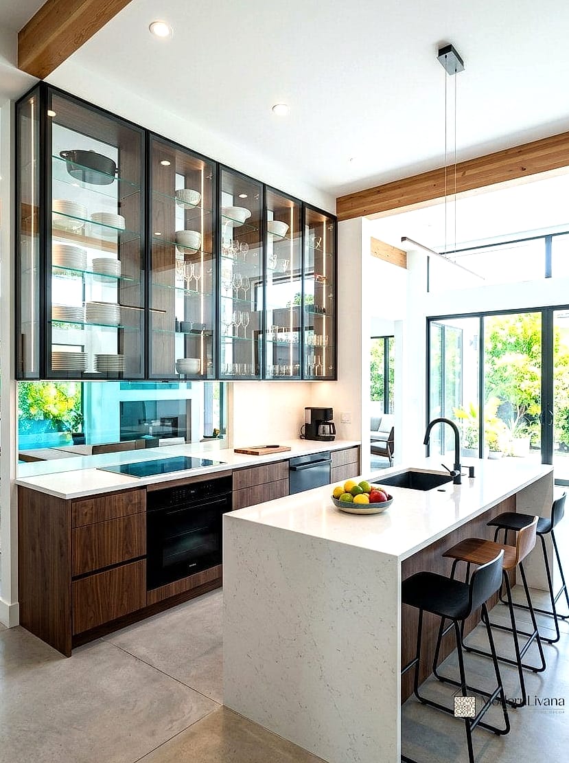 Glass-Front Cabinets for Display Pieces
