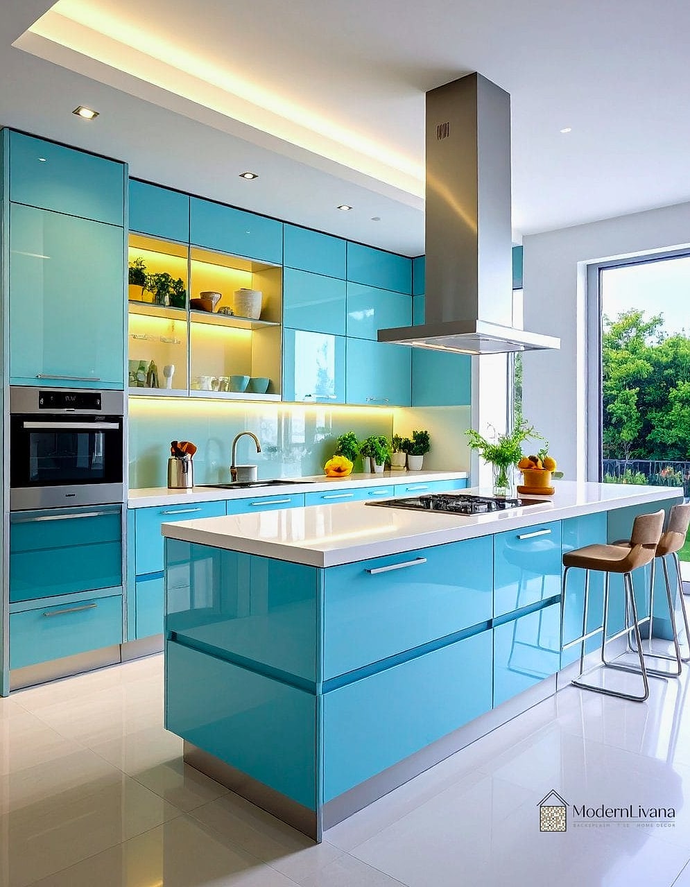 Glass-Front Upper Cabinets