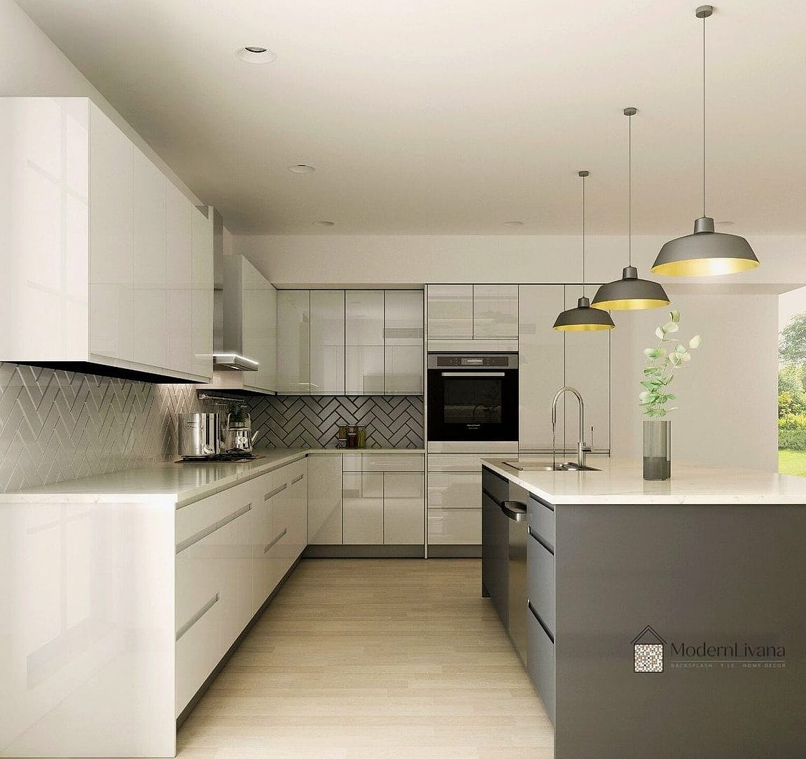 26 White Cabinets Ideas for Every Home Style and Budget 3 Glossy White Lacquer Cabinets