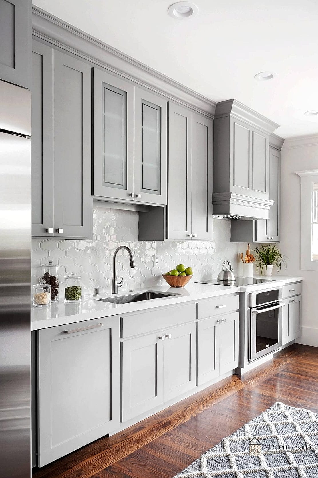 Gray Cabinet Interiors