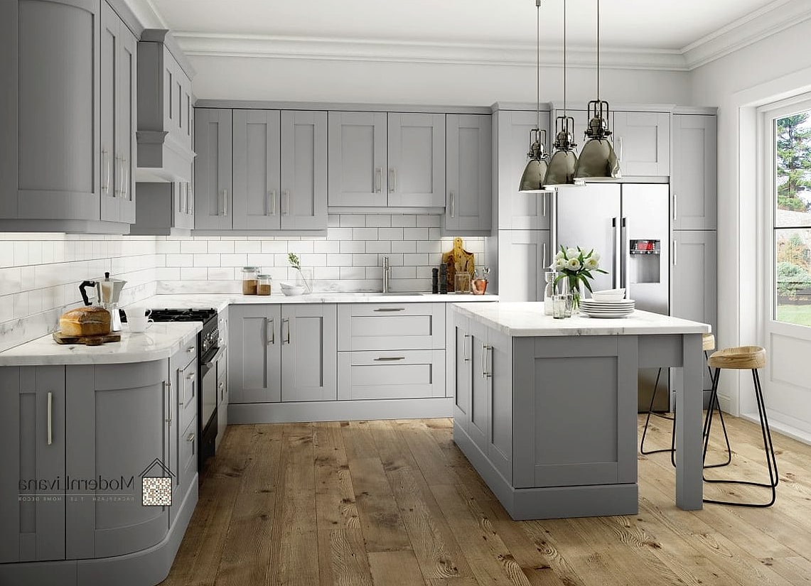 Gray Shaker Cabinets
