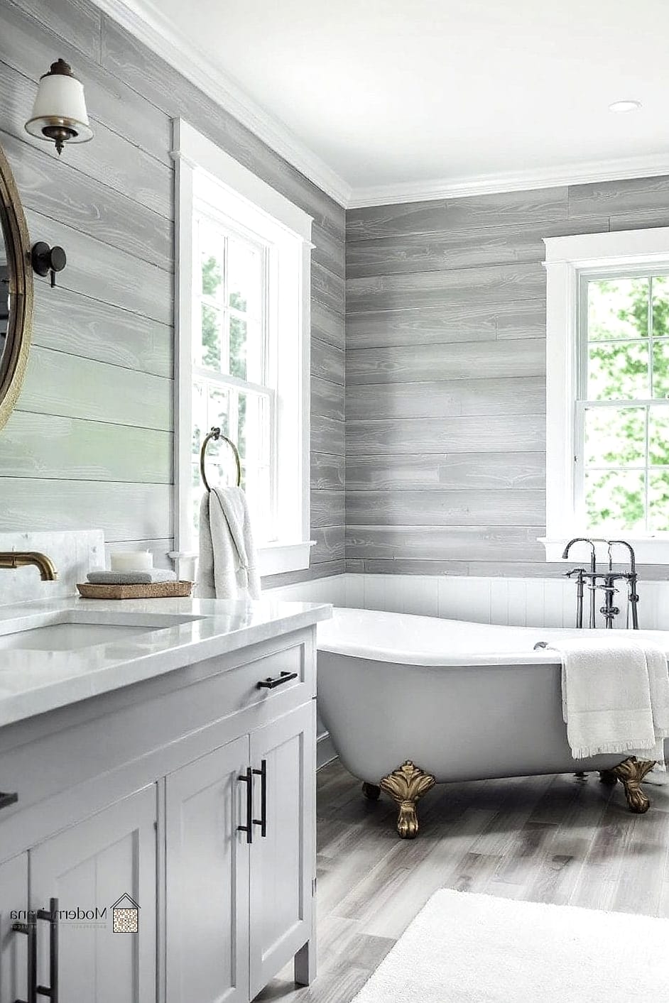 Gray-Washed Shiplap