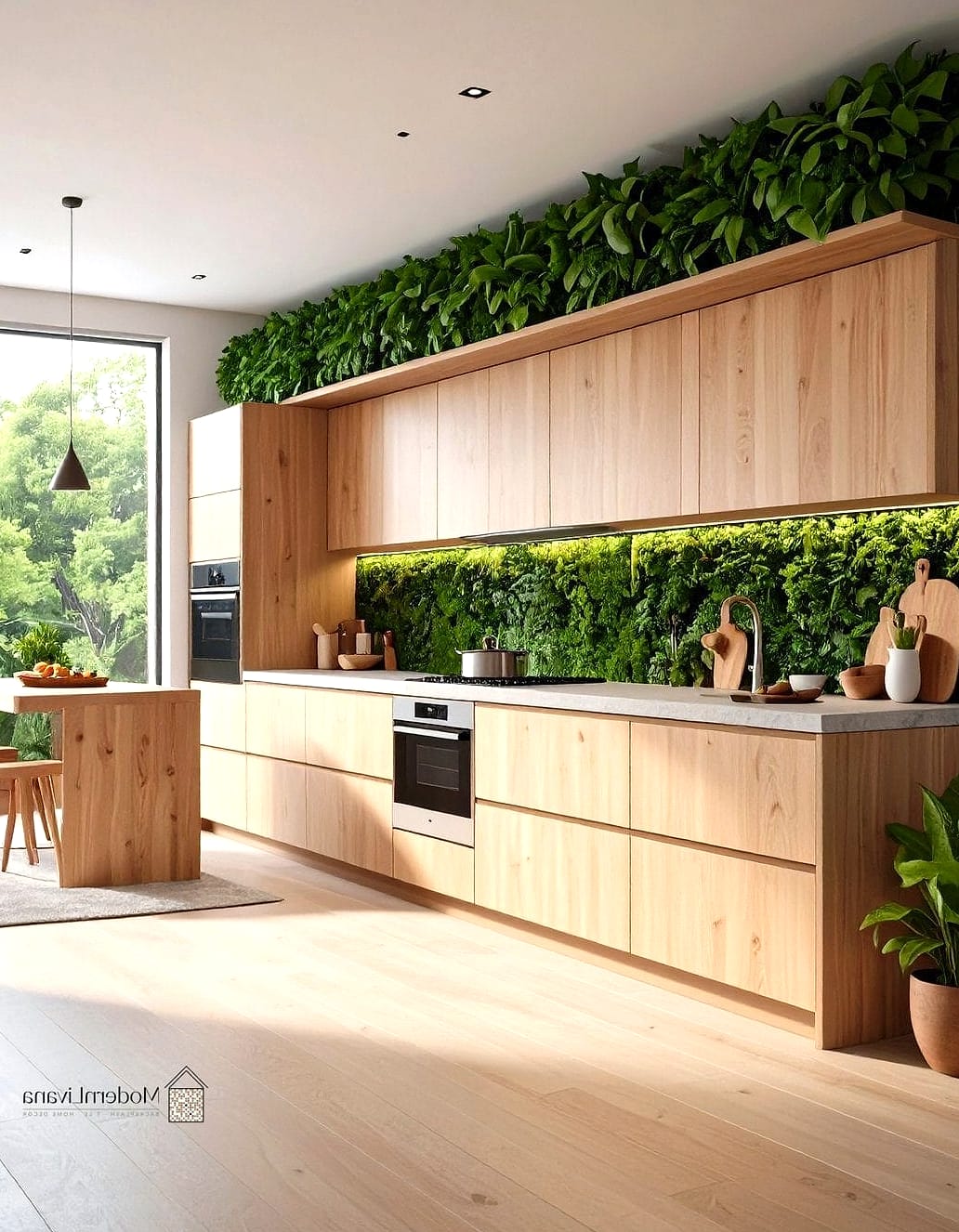 Greenery to Soften Hard Surfaces