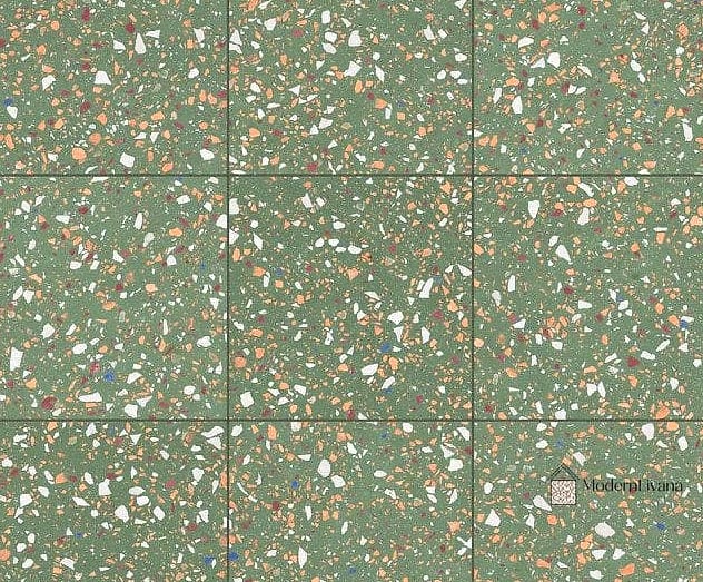 29 Green Tile Ideas That Look Expensive But Aren't 12 Green Terrazzo-Look Porcelain Tile Flooring