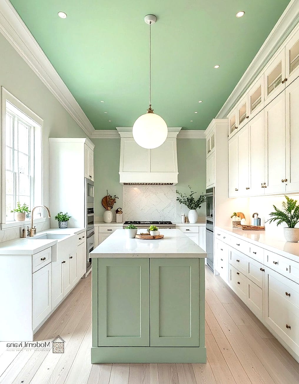 29 Green Tile Ideas That Look Expensive But Aren't 26 Green Tile Kitchen Ceiling Accent