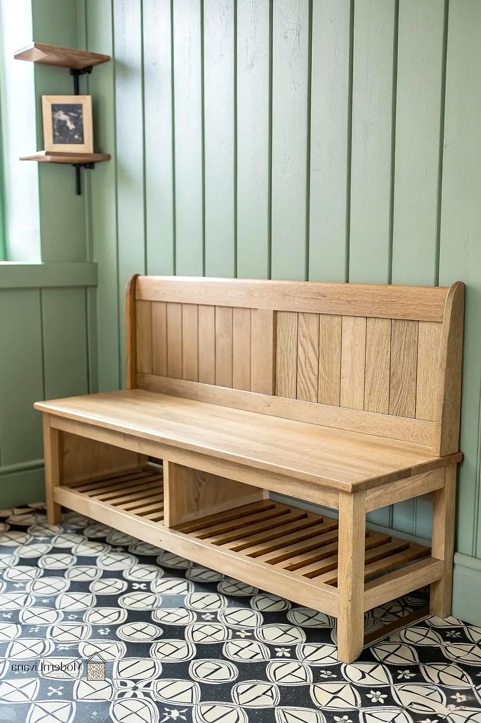 29 Green Tile Ideas That Look Expensive But Aren't 28 Green Tile Mudroom Bench Surround
