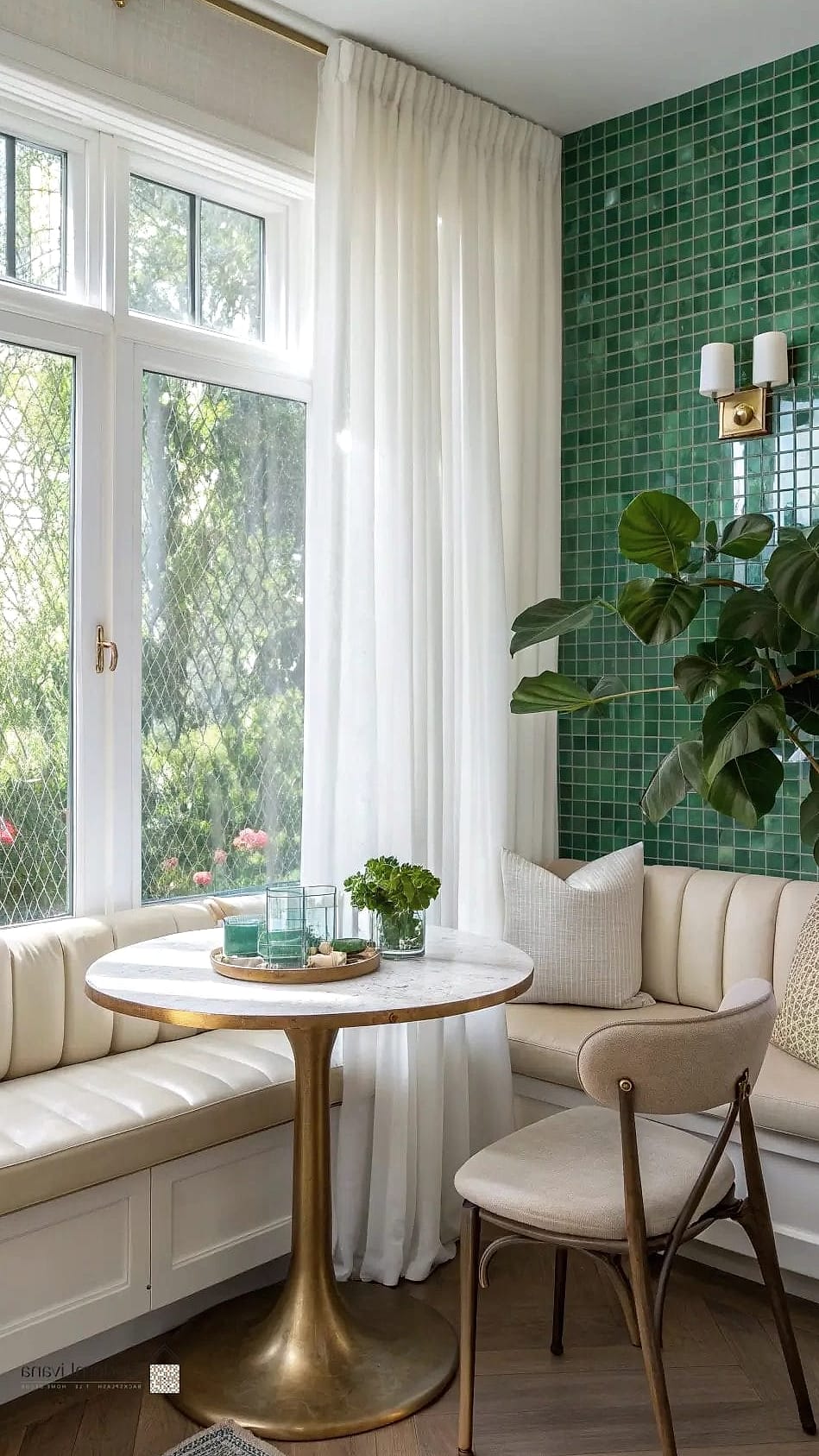 29 Green Tile Ideas That Look Expensive But Aren't 30 Green Tile Reading Nook or Window Seat Base