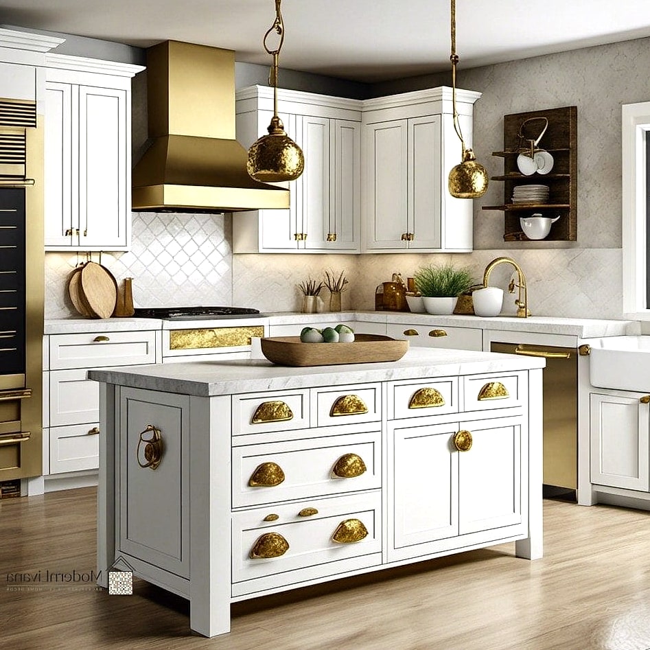 28 Hardware for White Cabinets Ideas That Will Change How You See Your Home 21 Hammered Metal Pulls