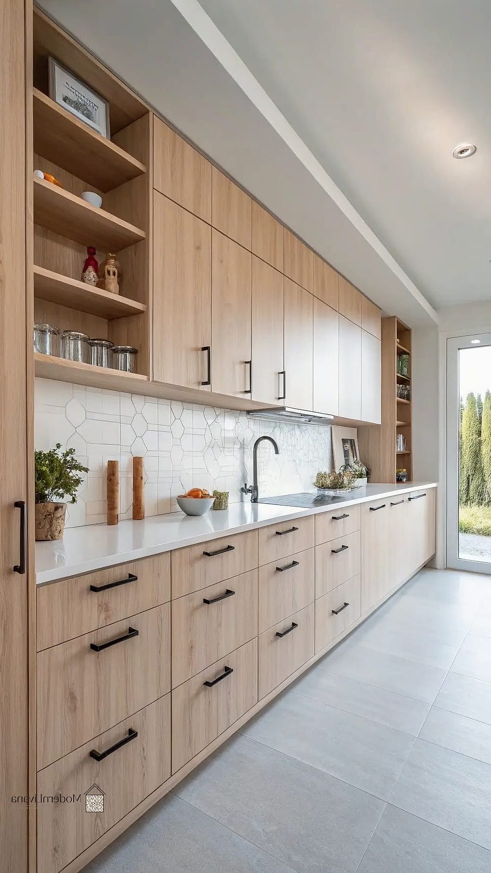 27 Minimalist Kitchen Ideas You Haven't Seen Before 2 Handleless Cabinets with Push-to-Open Hardware