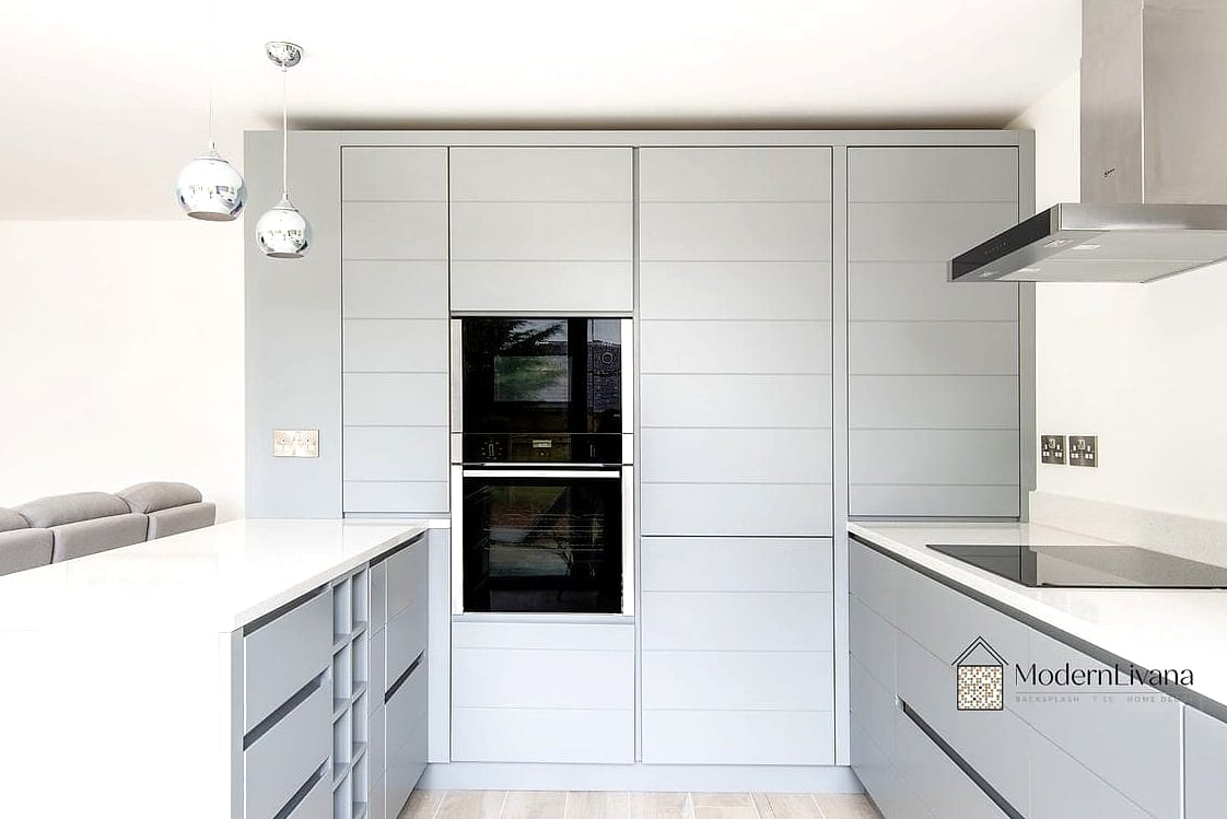 25 Flat Panel Kitchen Ideas That Will Transform Your Space 6 Handleless Flat Panel Doors