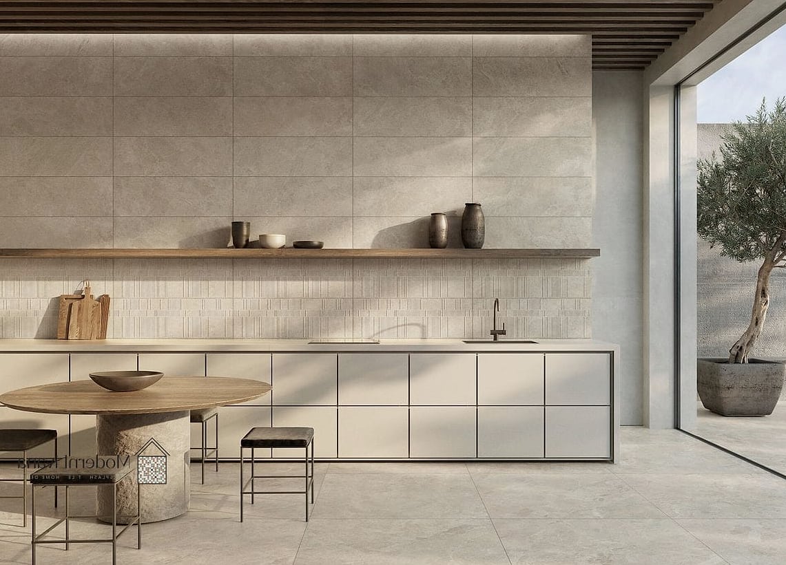 Handmade-Look Tile with Visible Texture