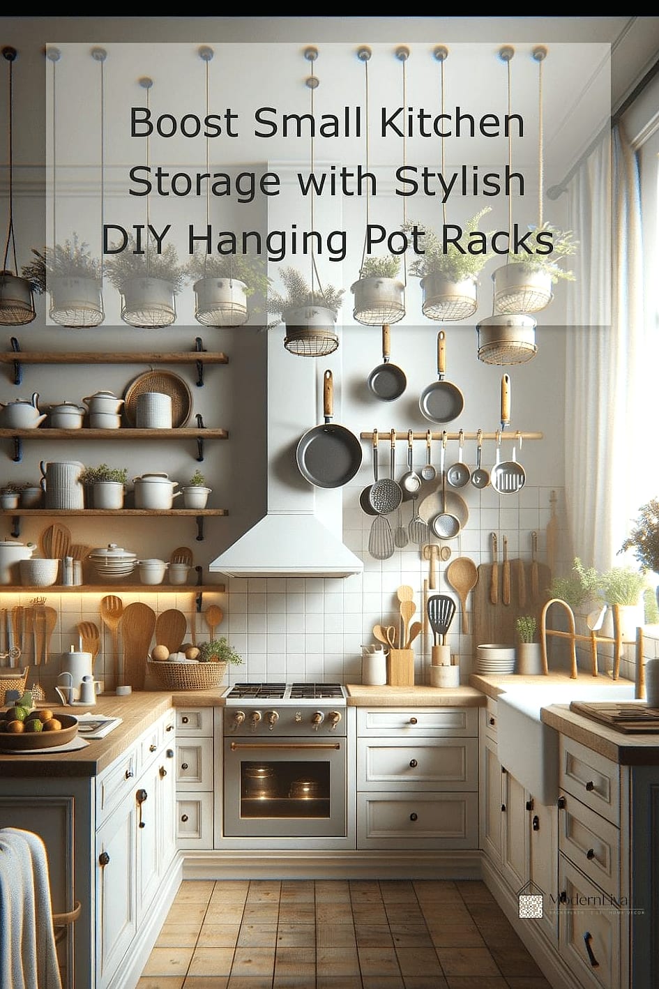 A Hanging Pot Lid Organizer