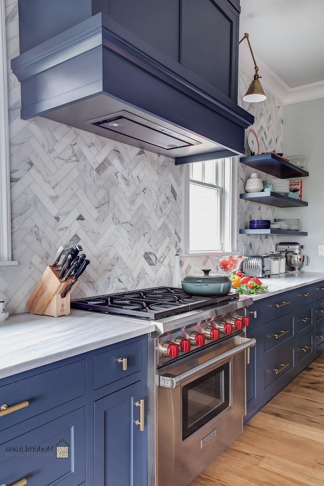 Herringbone Marble Tile for a Dressy Look