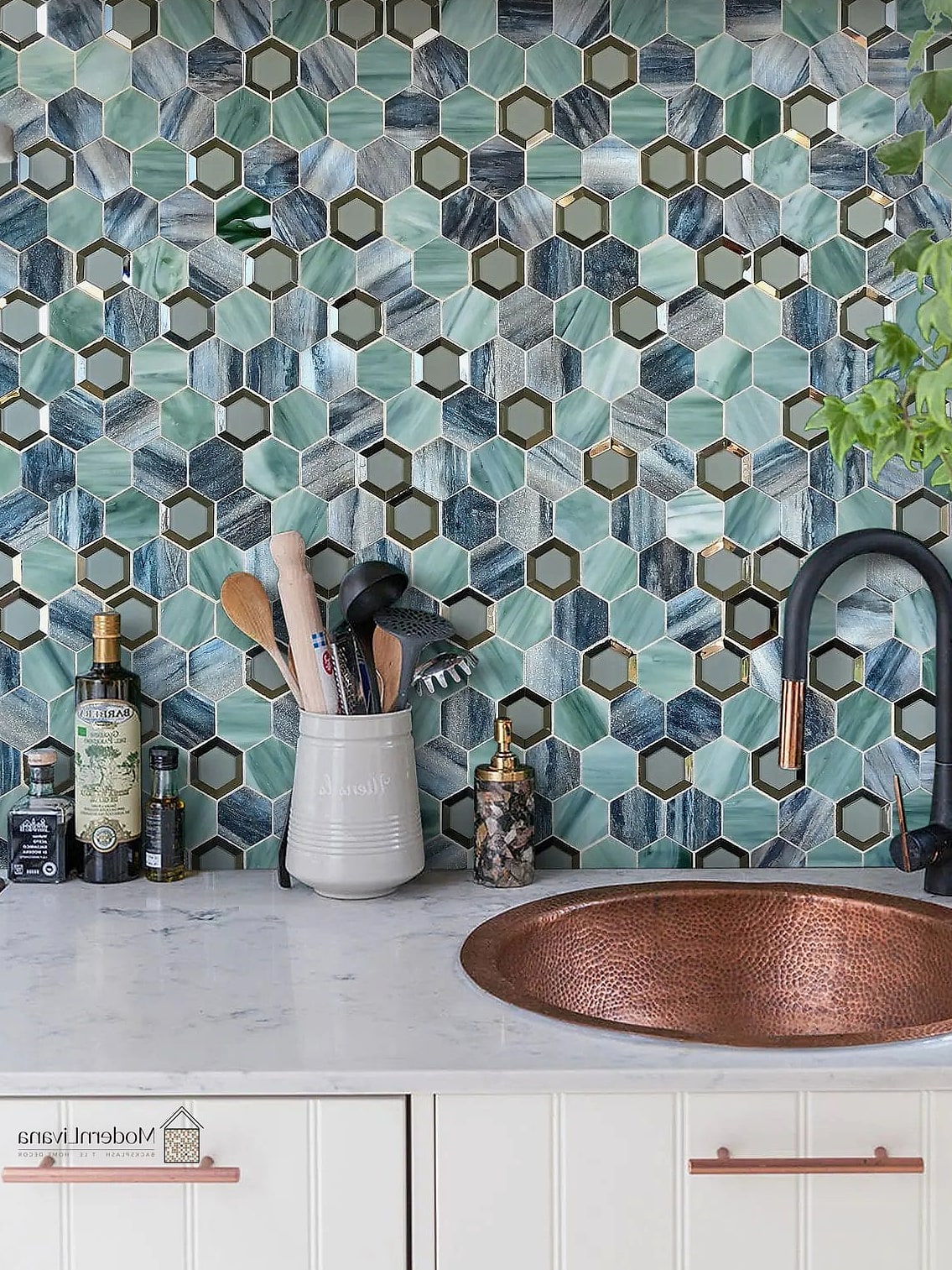 29 Best Backsplash Ideas for Every Home Style and Budget 15 Hexagon Tile Backsplash