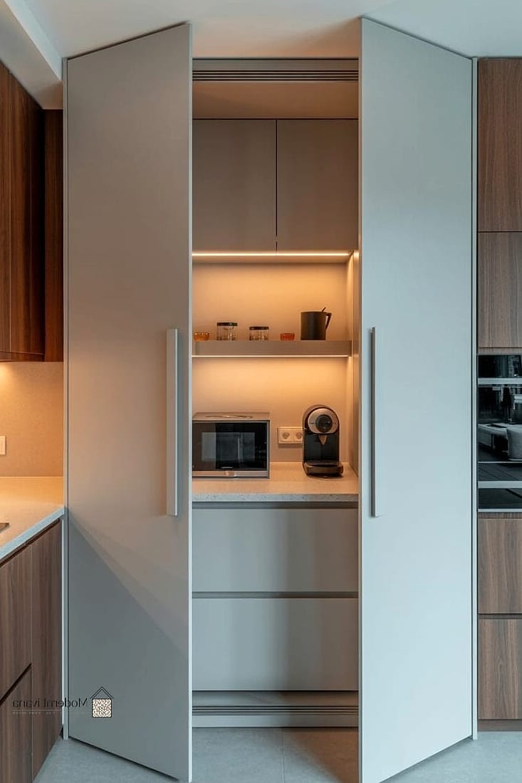 21 Modern Kitchen Ideas for Every Home Style and Budget 10 Hidden Appliance Panels