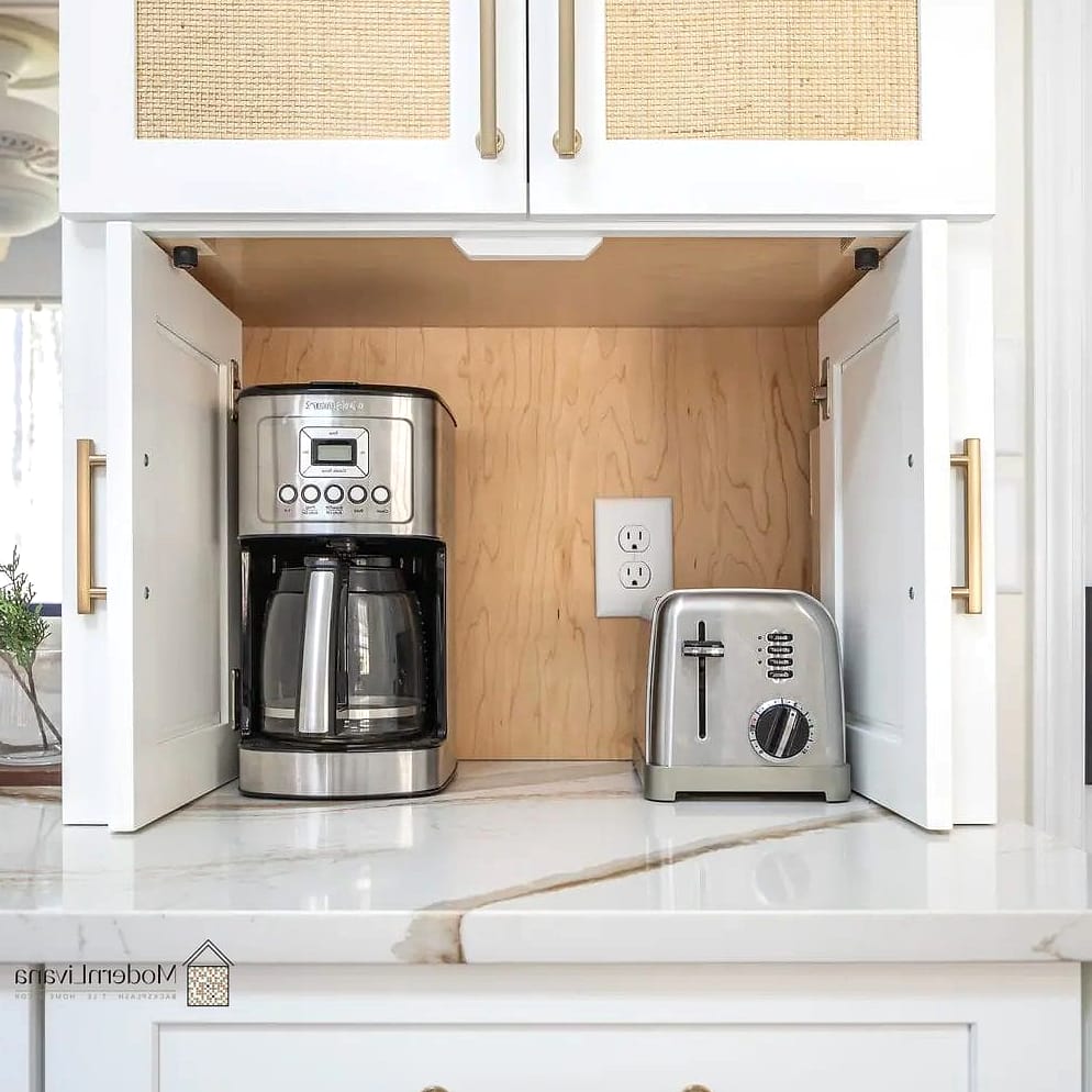 30 Small Kitchen Ideas We Can't Stop Pinning 31 Hidden Appliance Garages