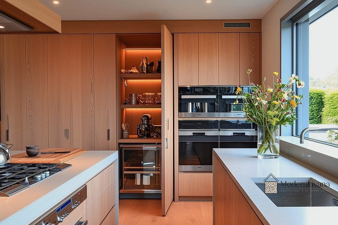 22 Modern Kitchen Ideas Worth Bookmarking Before You Renovate 8 Hidden Appliance Panels