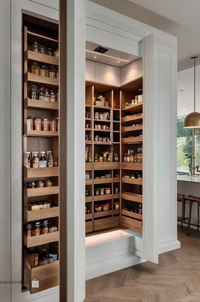 A Hidden Pantry Cabinet