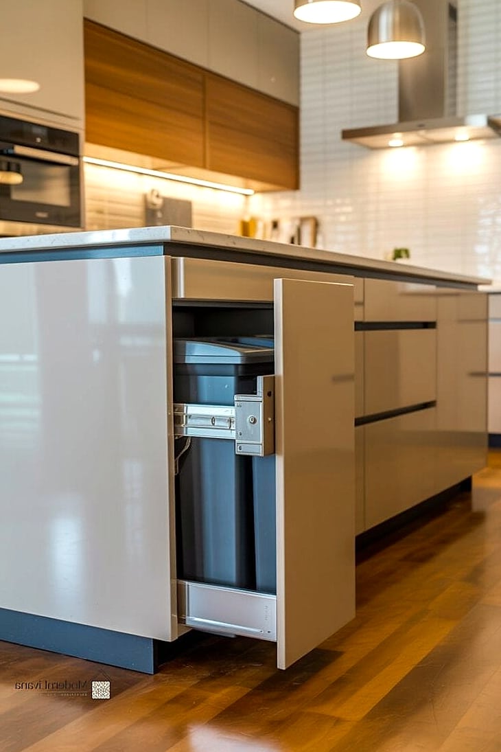 Hidden Trash and Recycling Pull-Outs