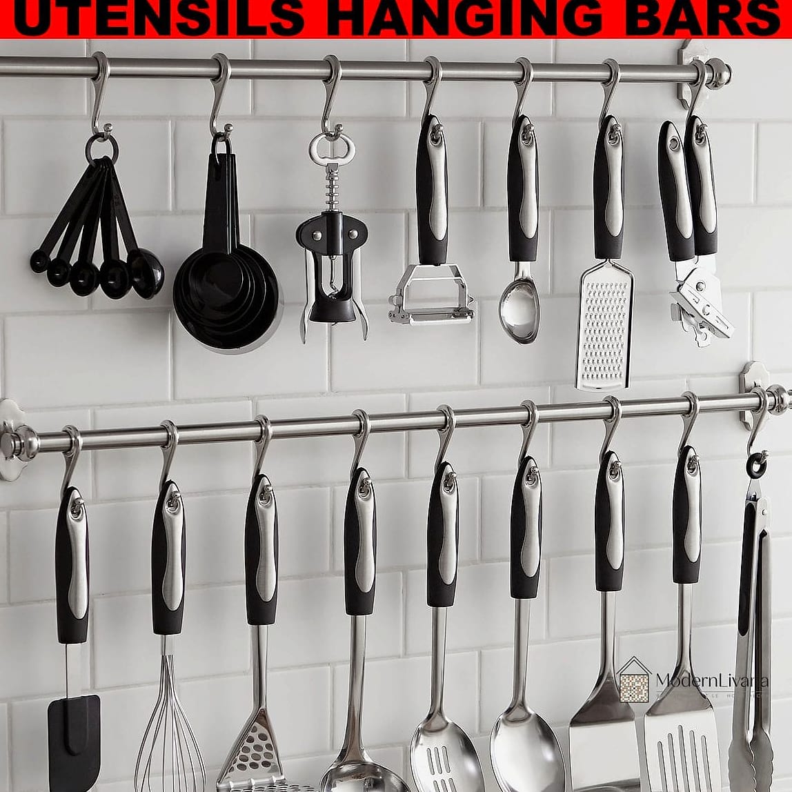 30 Small Kitchen Ideas We Can't Stop Pinning 17 Hooks and Rails for Everyday Tools
