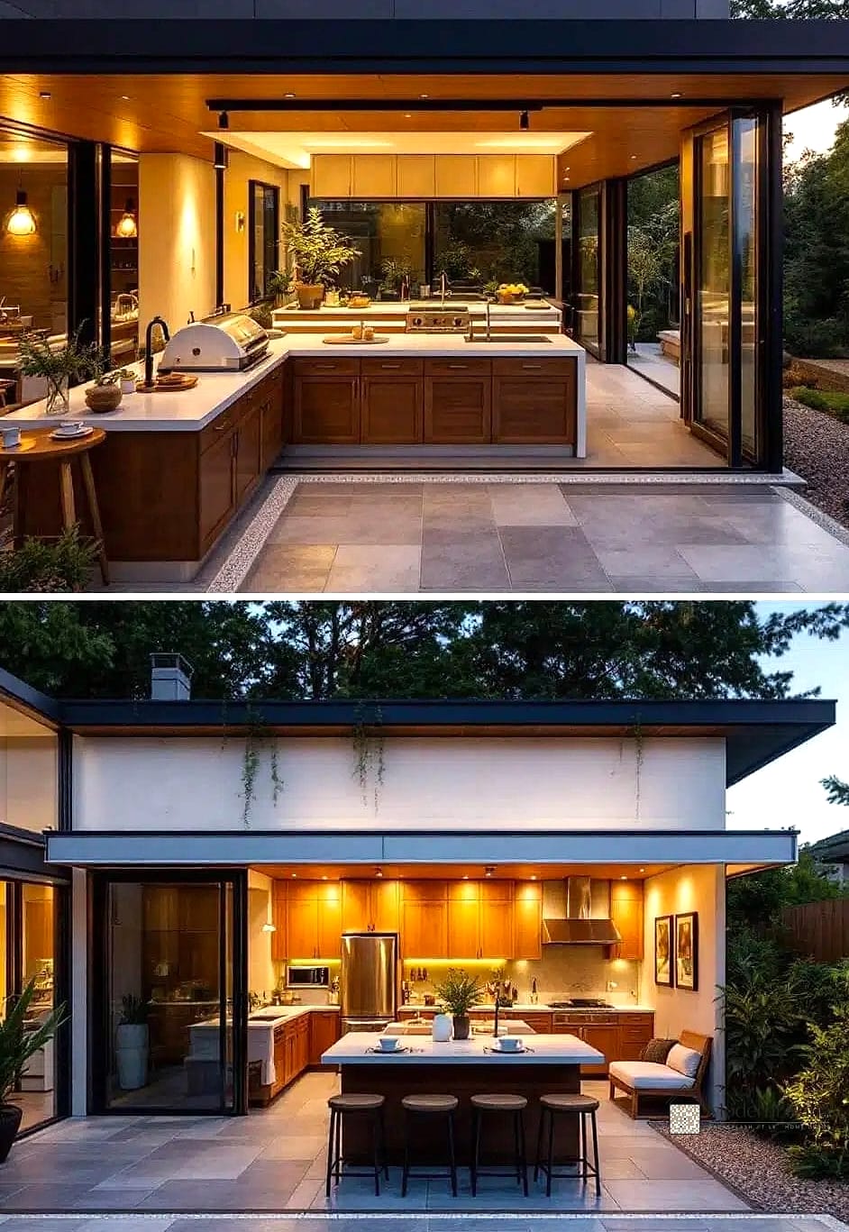 22 Luxury Modern Kitchen Ideas That Prove This Trend Is Here to Stay 23 Indoor-Outdoor Kitchen Flow