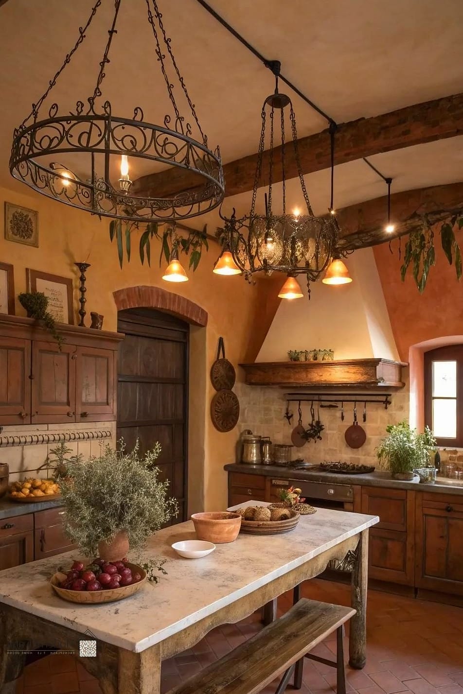 Iron and Glass Cabinet Doors