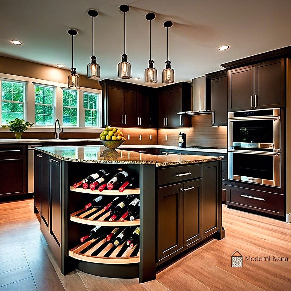 27 Kitchen Island Ideas for Every Home Style and Budget 19 Island with Integrated Wine Storage