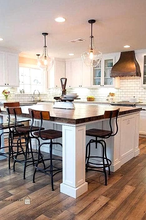 Kitchen Island with Overhang Seating