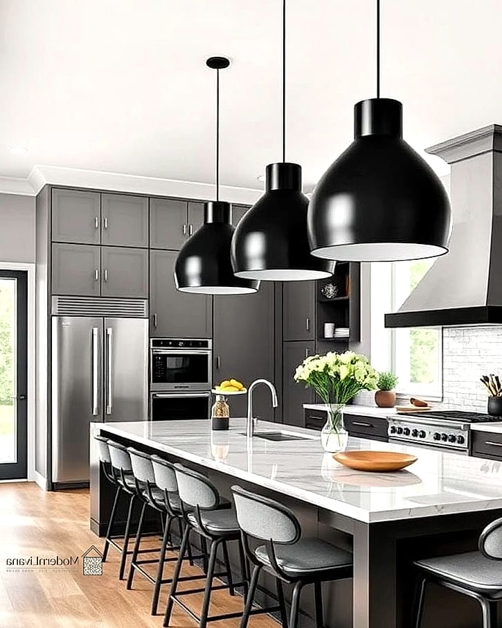 Layered Lighting with Statement Pendants