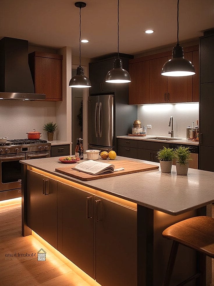 27 Kitchen Island Ideas That Designers Keep Coming Back To 27 Layered Task and Ambient Lighting