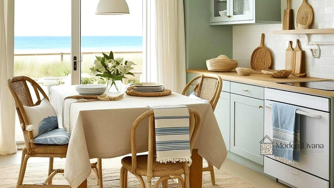Layered Textiles and Linen Curtains