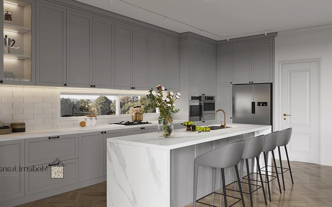 Light Gray Shaker Cabinets