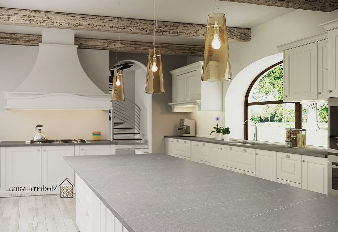 Light Gray Quartz Countertops