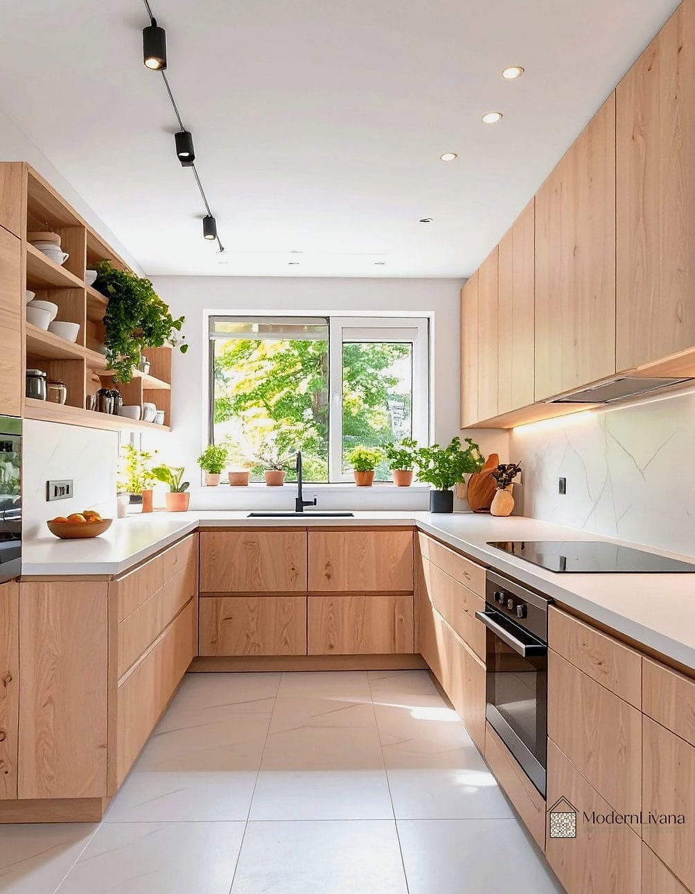 23 Very Small Kitchen Ideas to Show Your Contractor 23 Light Wood Flooring for Visual Continuity