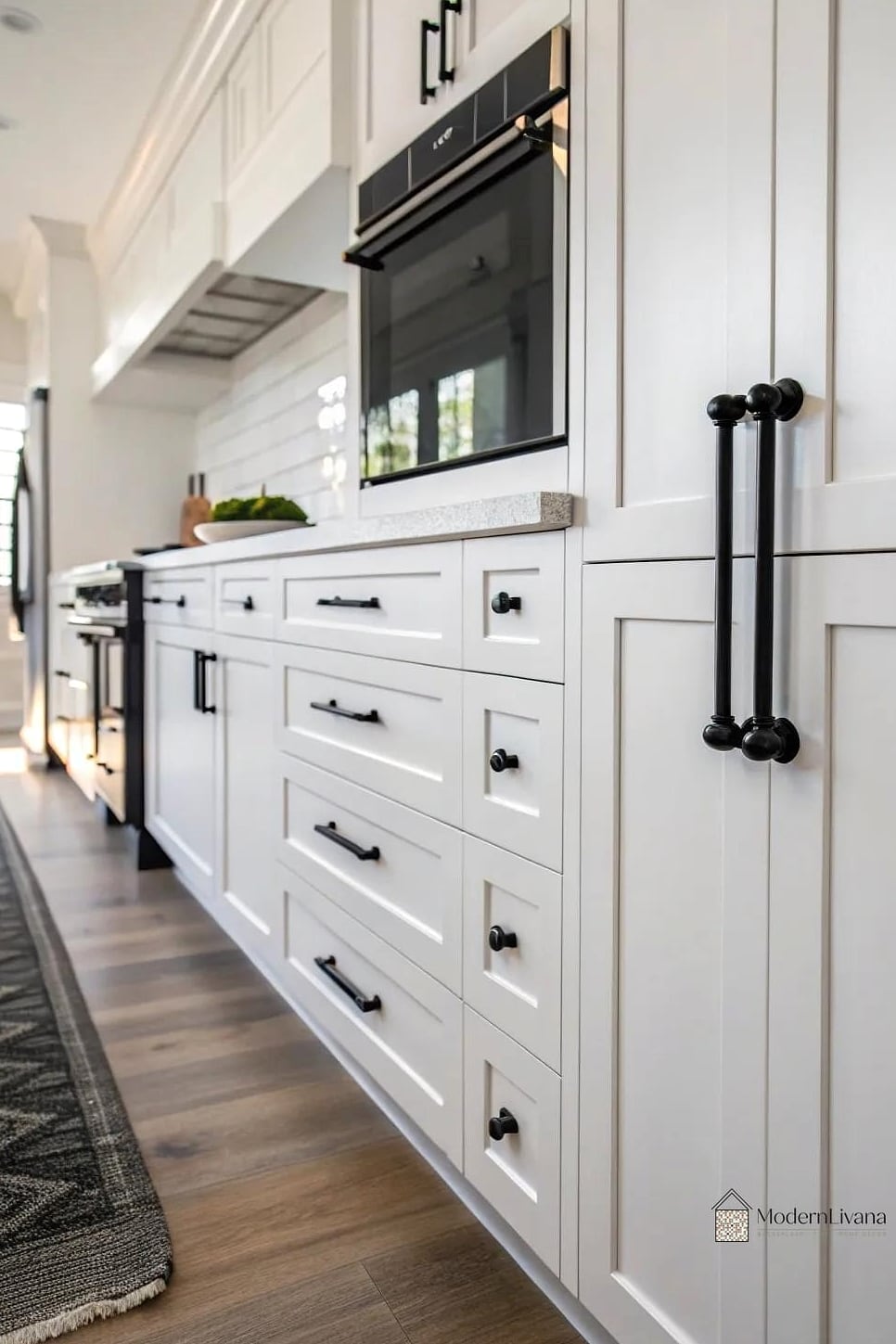 Long Appliance Pulls for Pantry and Fridge Panels