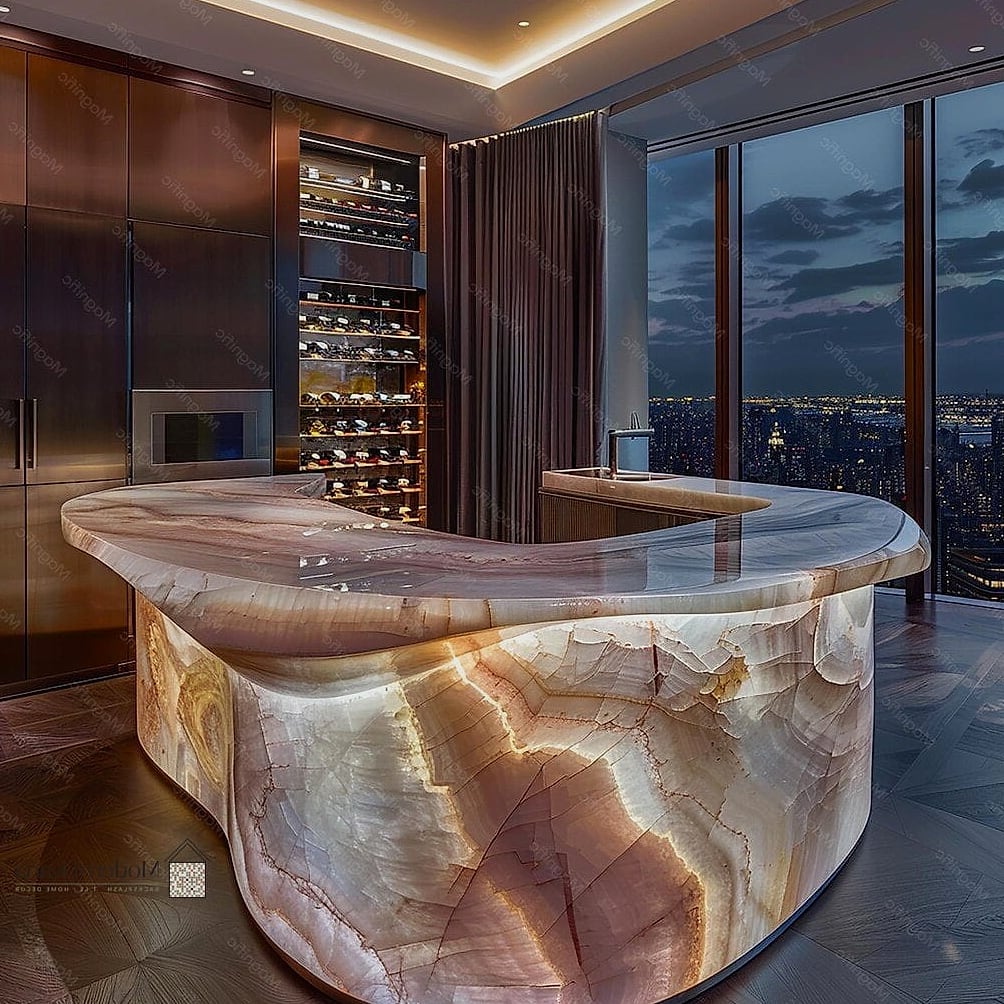 Marble Countertop Coffee Zone