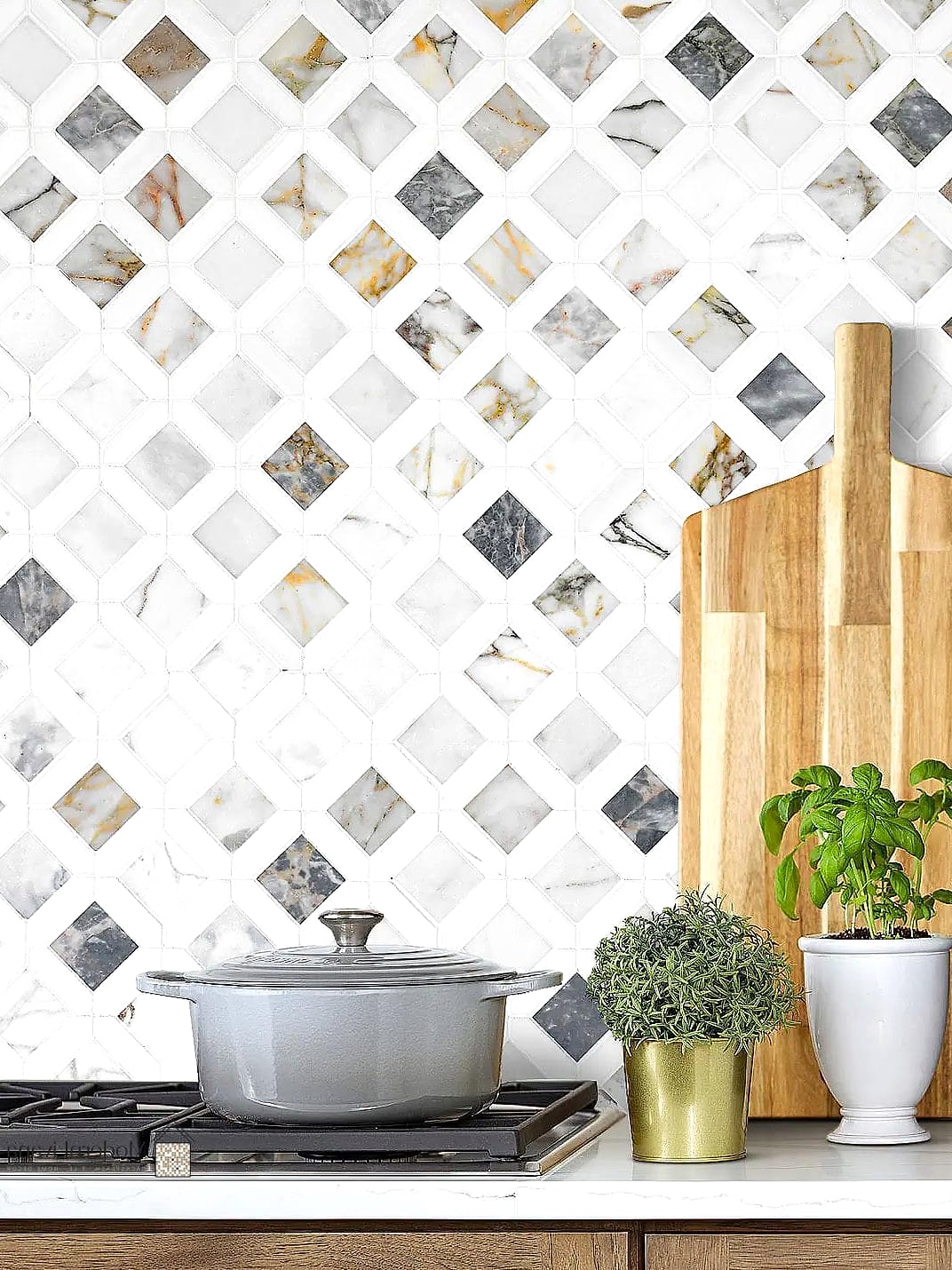 29 Best Backsplash Ideas for Every Home Style and Budget 27 Marble Mosaic Tile