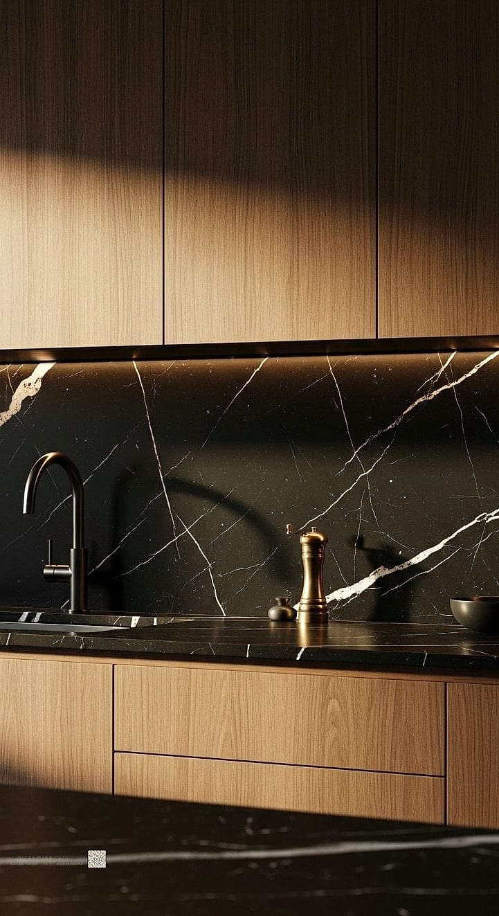 Marble Slab Backsplash