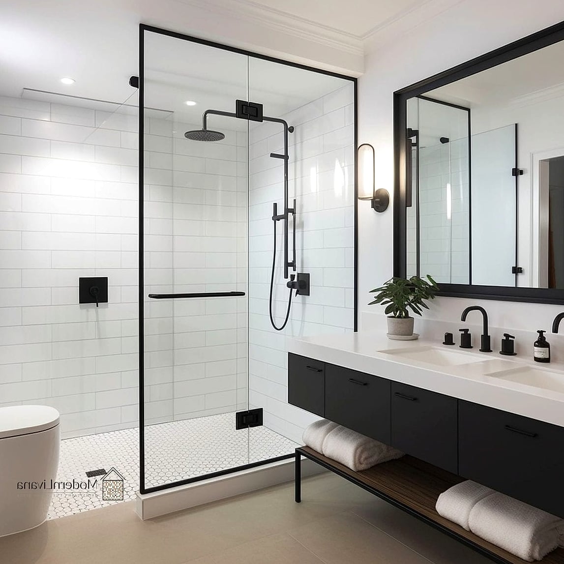 Matte Black Fixtures and Faucets