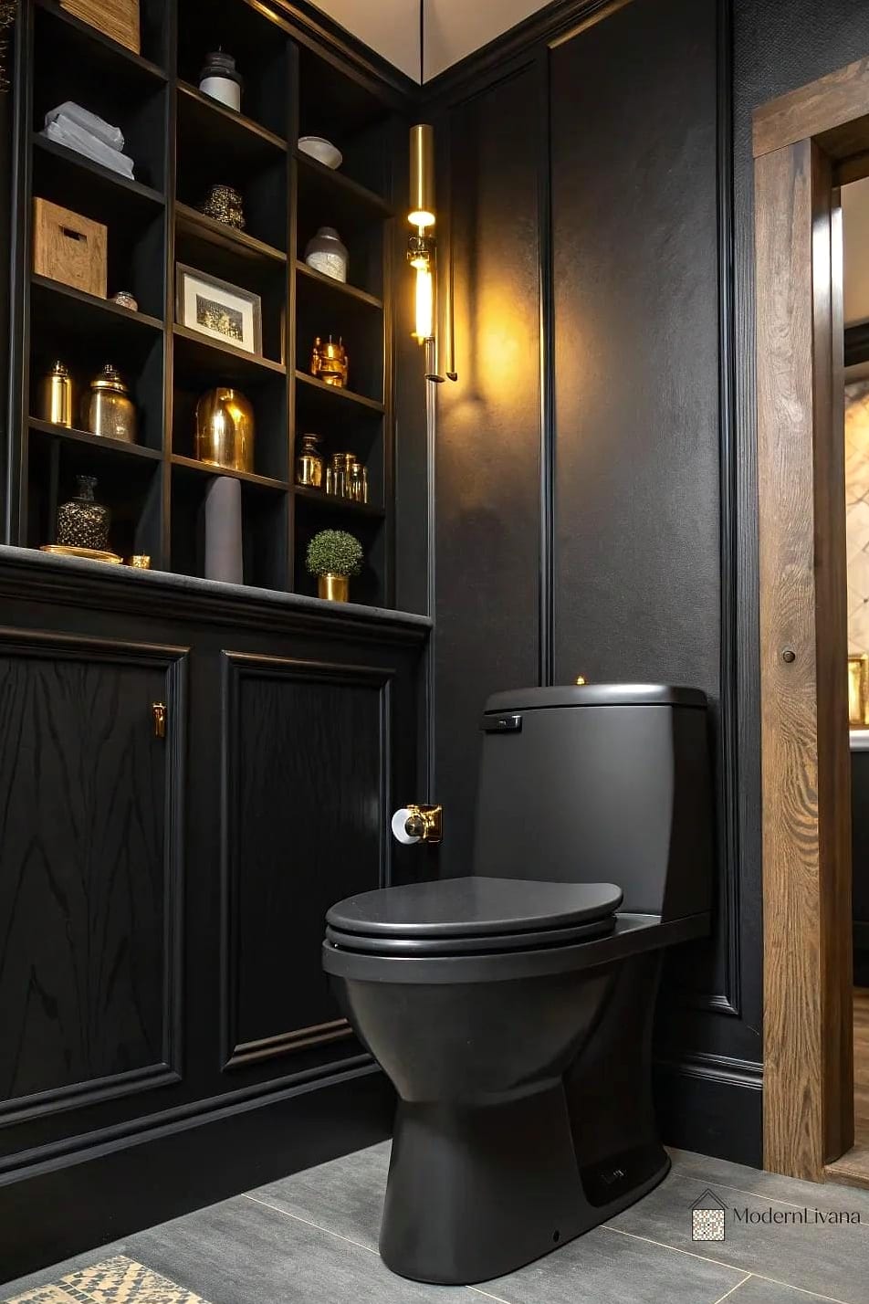 Matte Black Toilet